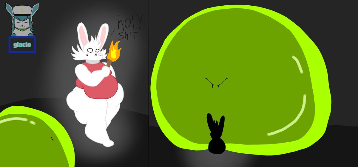 The cave slime 
Part 1/3
#art #digitalart #oc #ocs #sona #ocart #fat #chubby #weightgainfat #weightgain