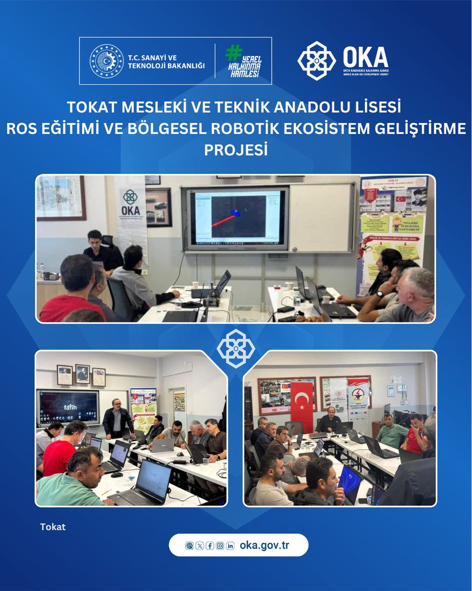 🎯 #Tokat’ta Mesleki Eğitimin Dijital Dönüşümü İçin Önemli Adım

Robot Operating System #ROS Eğitimi ile öğretmen ve öğrencilere robotik sistemler, sensör teknolojileri ve otonom kontrol alanlarında ileri düzey beceriler kazandırılıyor.

🔗oka.gov.tr/haber/tokat-ta…