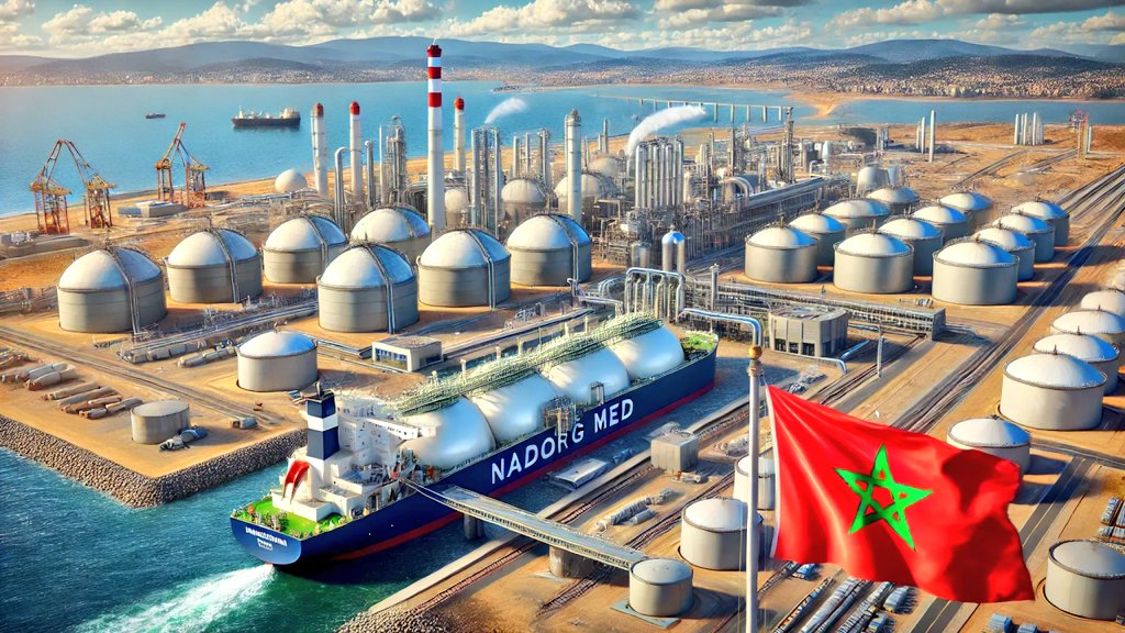 🇲🇦🇹🇷| مشروع الغاز بميناء الناظور غرب المتوسط ..

🛑 وزير الطاقة التركي، Alparslan Bayraktar، في تصريح لقناة CNN Türk، أن بلاده تجري مباحثات متقدمة مع المغرب لاستئجار وحدة عائمة للتخزين وإعادة تحويل الغاز المسال FSRU.

.