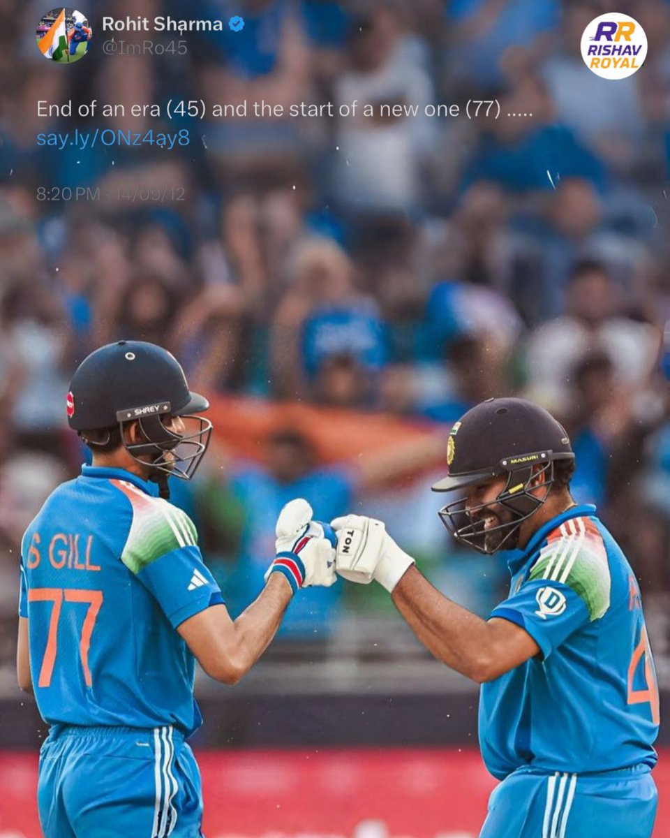 MrRishav045's tweet photo. We are proud of you, Hitman 🫡🫡

#viratkohli #rohitsharma #bharatarmy #coti🇮🇳 https://t.co/L3perocotm