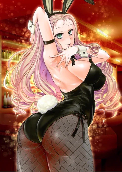 #バニーガールを貼って元気づけてください