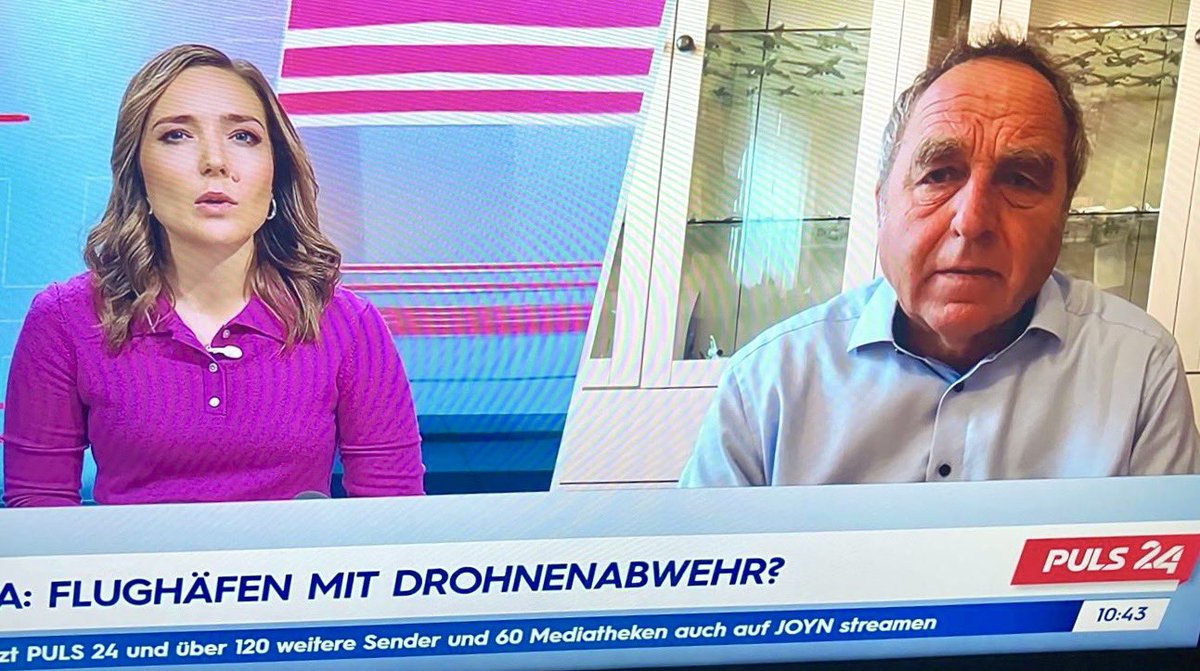 HofmannAviation's tweet image. #TVwork today with Puls 24 about flying drones and the impact for airlines and airport.

#hofmannaviation #luftfahrtexperte @IATA @EASA