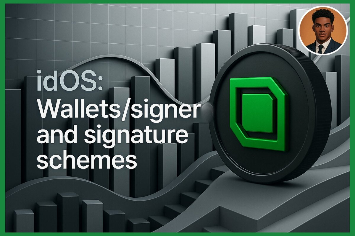 Alpha_sphere0's tweet image. idOS MultiChain Compatibility: Supporting Flexible Wallets and Signature Schemes for Interoperable Decentralized Identity

The @idOS_network approach to wallets, signers, and signature schemes is designed for flexibility and future proof interoperability. At the essence, $IDOS…