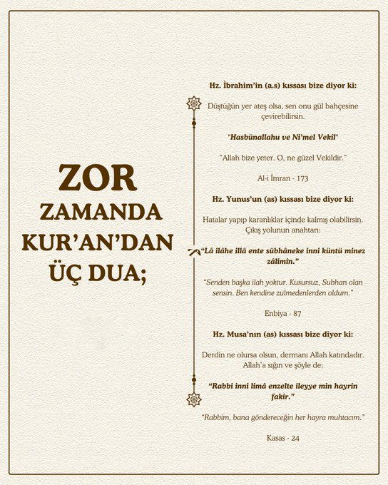 Üç Peygamber duası: