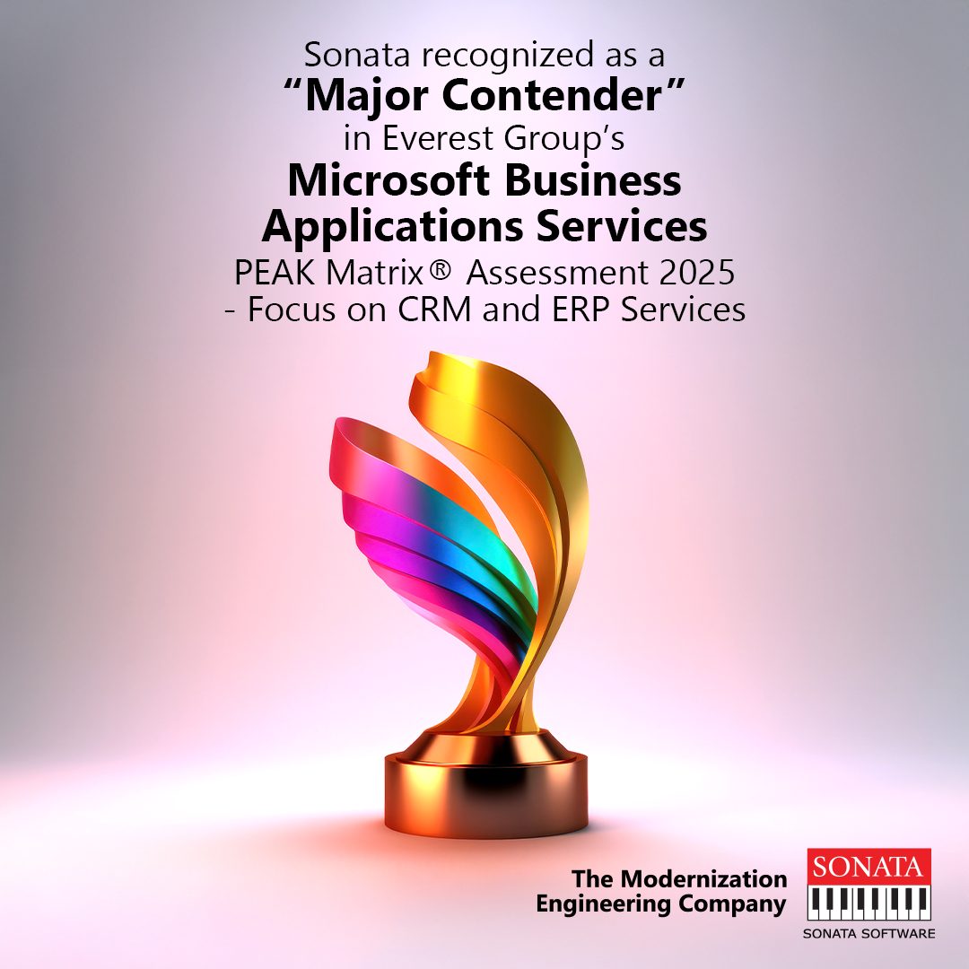 Sonata_Software's tweet image. We’re thrilled to announce that Sonata Software has been recognized as a #MajorContender in the @EverestGroup’s Microsoft Business Applications Services PEAK Matrix® Assessment – Focus on CRM and ERP Services!

#MicrosoftDynamics365 #CRM #PEAKMatrix #AIinBusiness #EverestGroup
