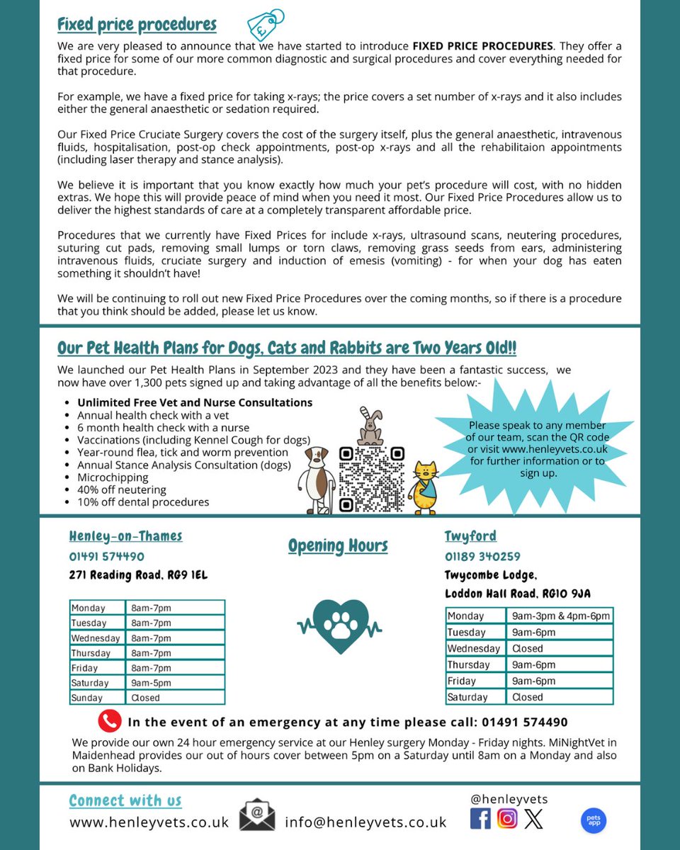 💚 THE AUTUMN 2025 EDITION OF INDEPENDENT TAILS IS OUT NOW 💚 

Written by us, we really hope that you'll enjoy catching up with our news.

If you'd prefer a printed copy, these will be available at both branches. 

#independentvet #localvet #henleyonthames #twyfordberkshire