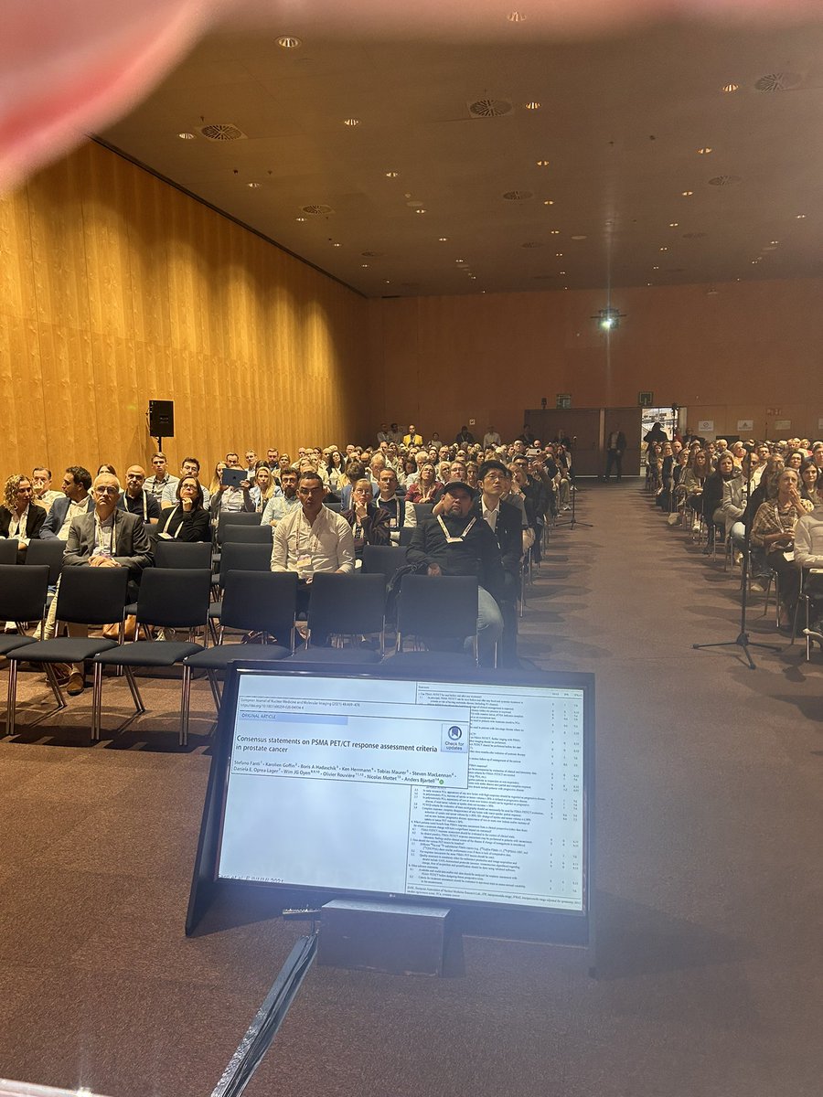 deroose_c's tweet image. Great session @ #EANM2025 on PET response criteria, from FDG EORTC/PERCIST to Lugano/Impetus, PSMA and SSTR PET. Joint session by @EANM_NucMed and @EORTC.