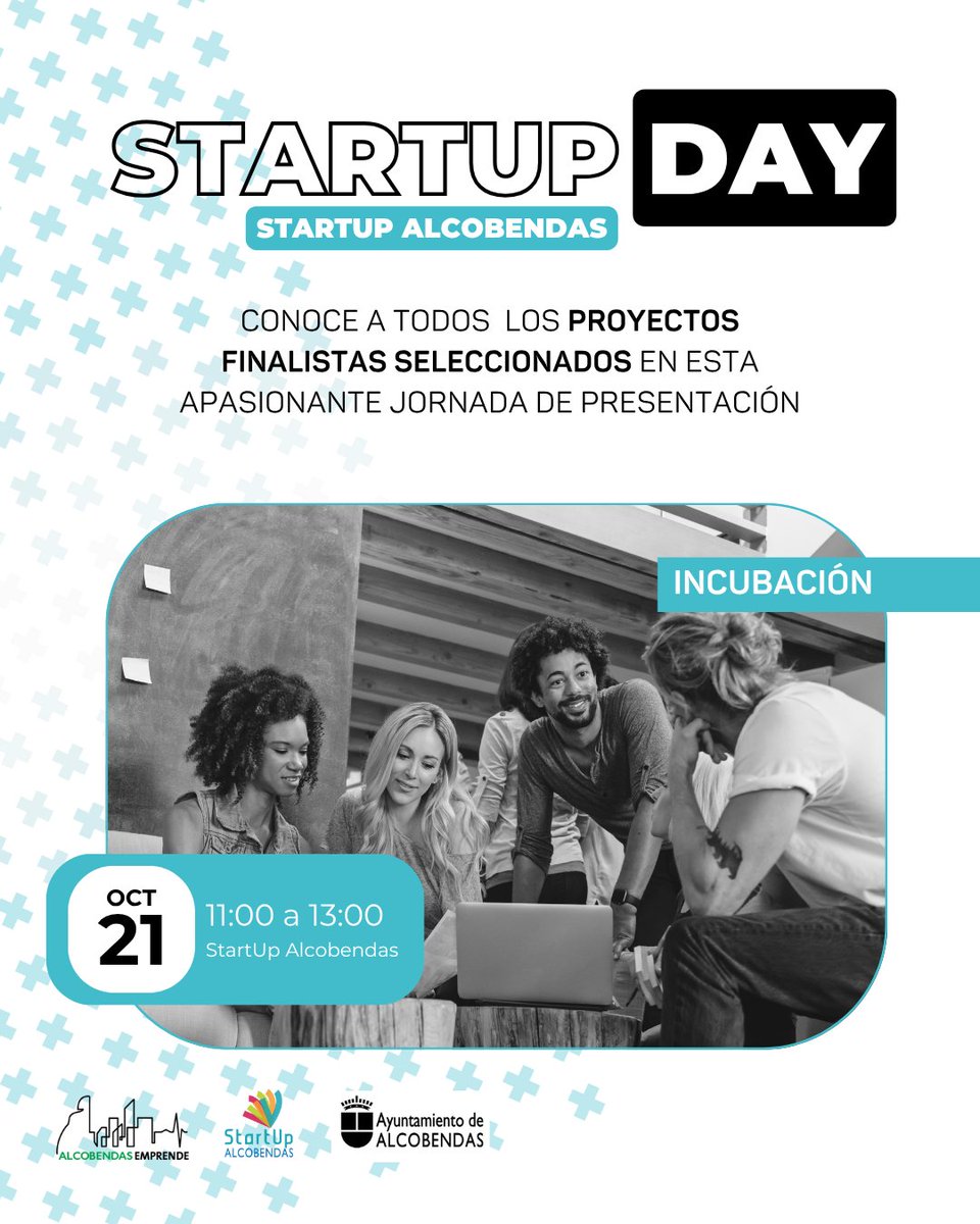 🎯 El 21 de octubre tienes una cita con el talento que está naciendo en Alcobendas.

🚀 Las startups del Programa de Incubación presentan sus proyectos.

📍 Startup Alcobendas
🕛 11:00 a 13:00h
💡 Inspírate. Conecta. Da el primer paso.
📲 Reserva tu plaza
#StartupAlcobendas