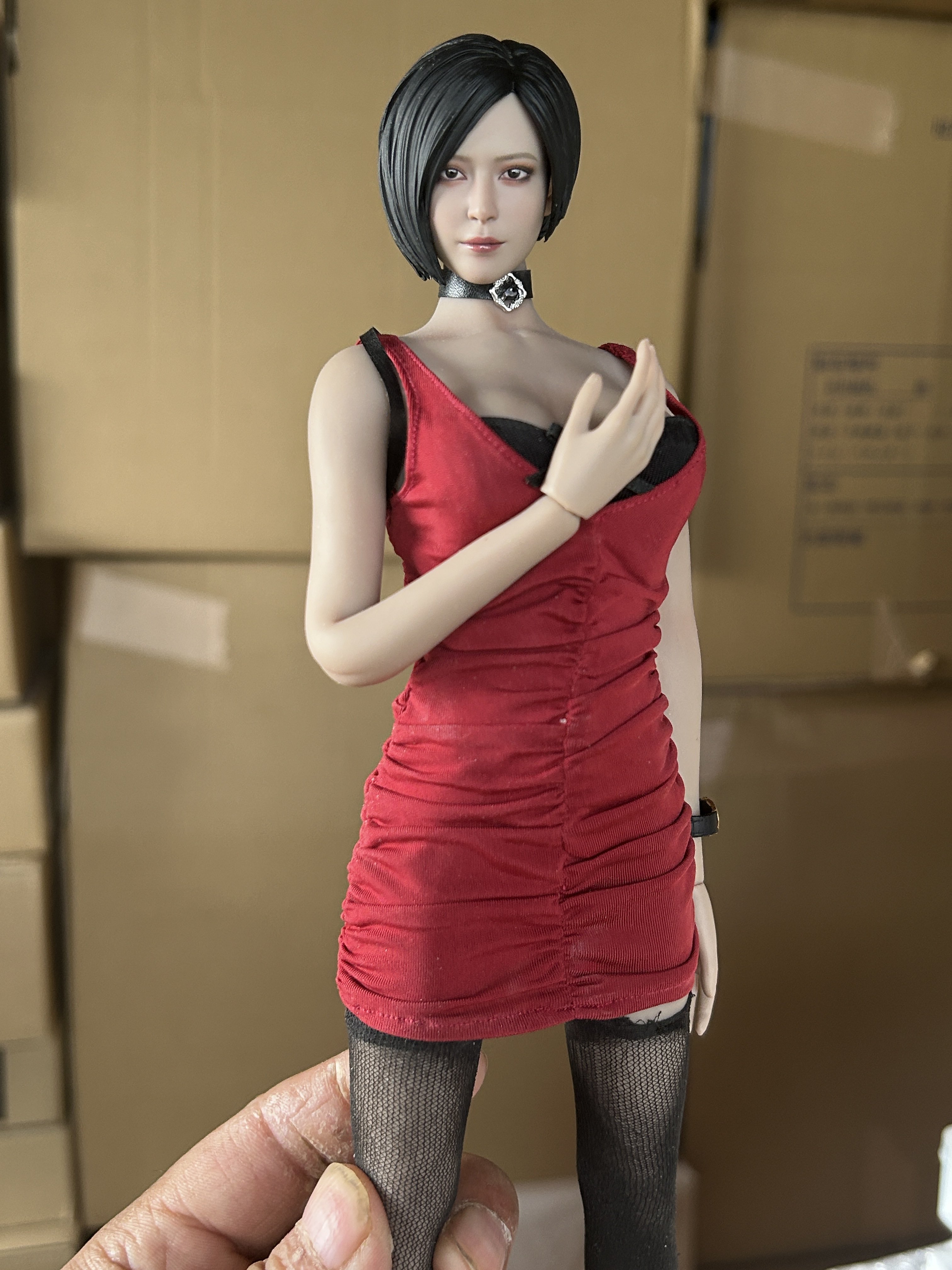 FIRE 1/6 A034 Ada King ヘッド & コスチューム セット FIRE A034 1/6 Scale Ada Wong Head Sculpt and Costume set