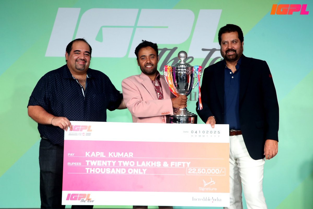 Officialigpl's tweet image. From fairways to festivities, the Pro-Am Dinner lit up the night! 🌟

Here’s a look at the winners, the cheers, and the moments that defined the day. 🏆

#IGPL #GolfOn #GolfForAll