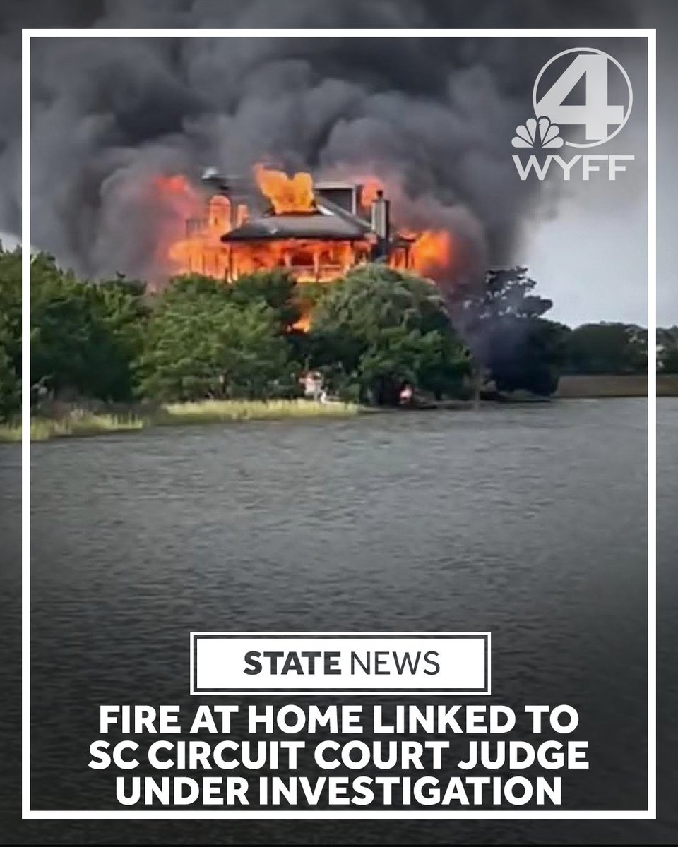 A fire at a home linked to a South Carolina circuit court judge left three injured. Read More: tinyurl.com/bdndnbkm