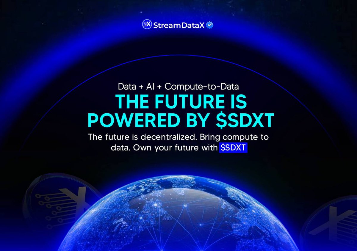 StreamdataX's tweet image. ‼️𝐀𝐓𝐓𝐄𝐍𝐓𝐈𝐎𝐍!

The countdown continues ⏳

𝟗 𝐝𝐚𝐲𝐬 𝐚𝐰𝐚𝐲 𝐟𝐫𝐨𝐦 𝐭𝐡𝐞 𝐒𝐭𝐫𝐞𝐚𝐦𝐃𝐚𝐭𝐚𝐗 ($𝐒𝐃𝐗𝐓) 𝐏𝐫𝐞𝐬𝐚𝐥𝐞!

This isn’t just another presale , it’s your entry into the future of decentralized data ownership and monetization.

Over the past months,…