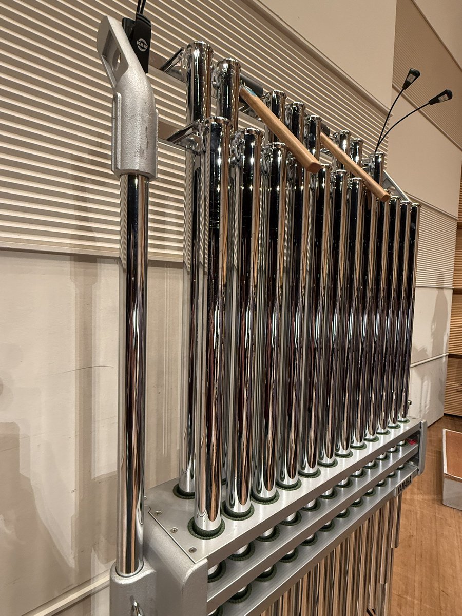 昨日はハーツウインズに賛助出演させて頂きました🥁
映画音楽特集大変楽しかったです✨️
大先輩に囲まれて演奏できる嬉しさはこの上ありませんね…！
演奏してる時以外も沢山お話して下さって楽しかったです！！

4枚目の写真は、チャイムに譜面灯が付いて虫みたいになって可愛かった写真です🐛🐜笑