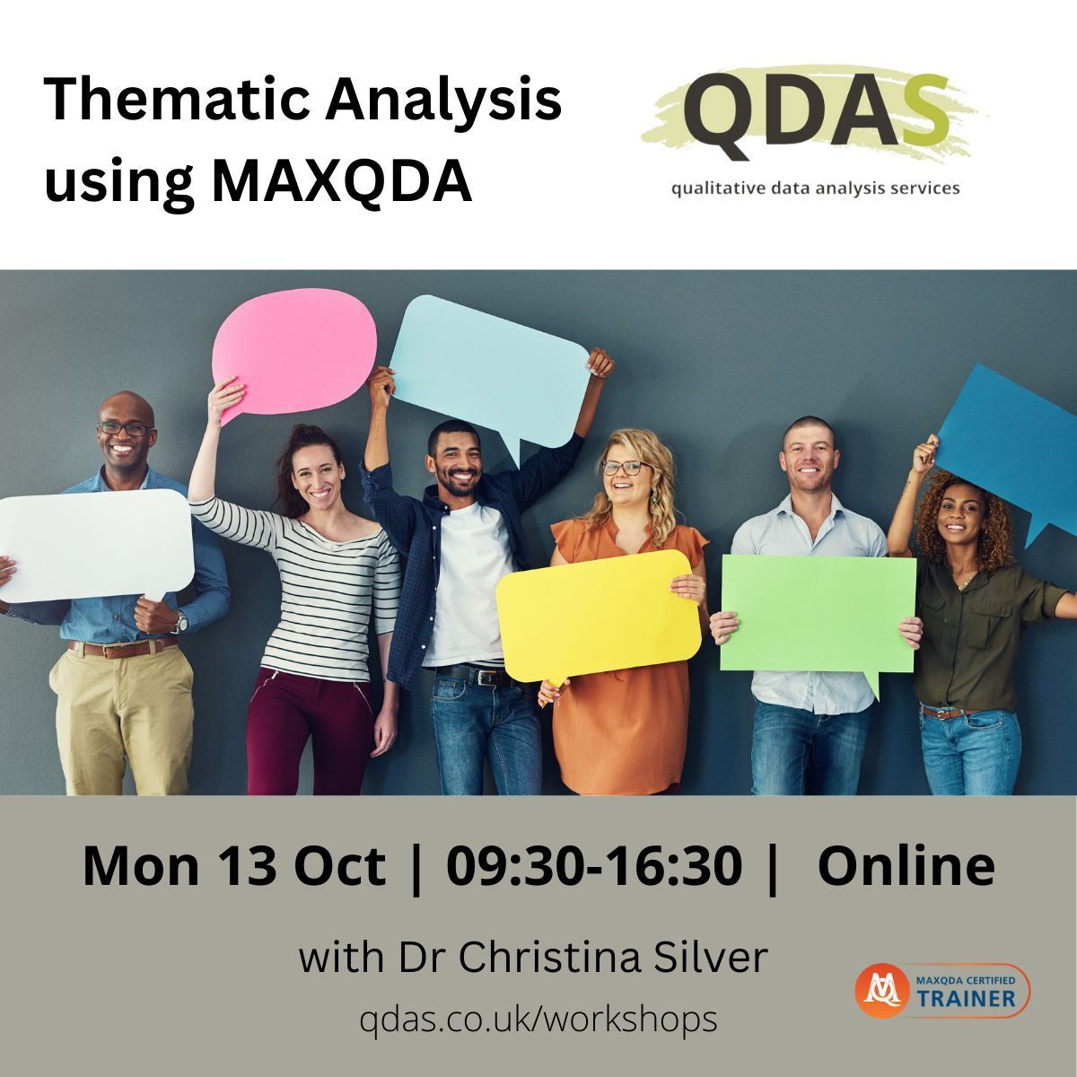 Sarah_L_Bulloch's tweet image. NEXT WEEK. Join our Thematic Analysis with MAXQDA course to learn how to use software tools to enact your method. For more info and to grab your spot, see buff.ly/3coUbho 
#QualitativeAnalysis #ThematicAnalysis #ReflexiveThematicAnalysis #RTA #Qualitative #MAXQDA #QDAS
