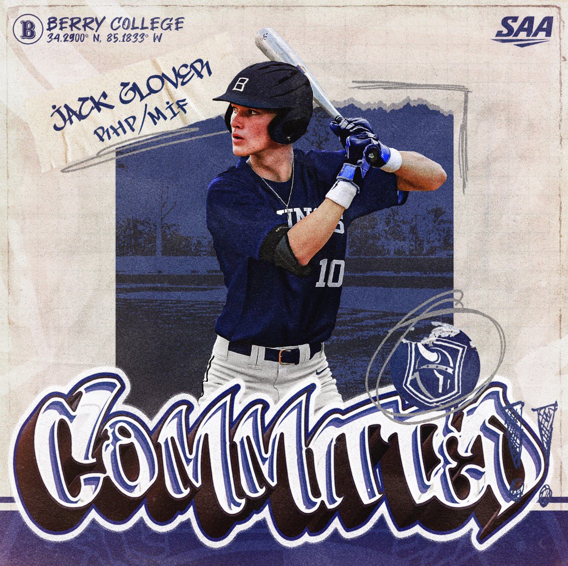 I am proud to announce my commitment to <a href="/BC_Baseball/">Berry College Baseball</a>! I want to thank my family, coaches, and teammates for encouragement and support throughout my career. Most importantly, I want to thank God for his faithfulness and guidance throughout the process.