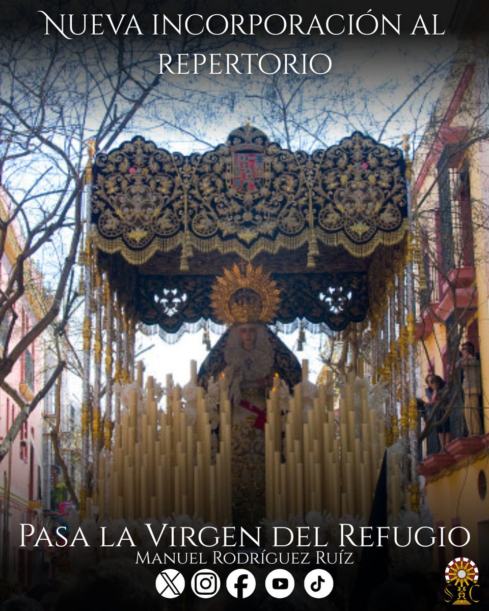Nueva incorporación al repertorio:
𝑷𝒂𝒔𝒂 𝒍𝒂 𝑽𝒊𝒓𝒈𝒆𝒏 𝒅𝒆𝒍 𝑹𝒆𝒇𝒖𝒈𝒊𝒐
De D. Manuel Rodríguez Ruiz.

#sᴜᴇɴᴀᴘᴏɴɪᴇɴᴛᴇ
