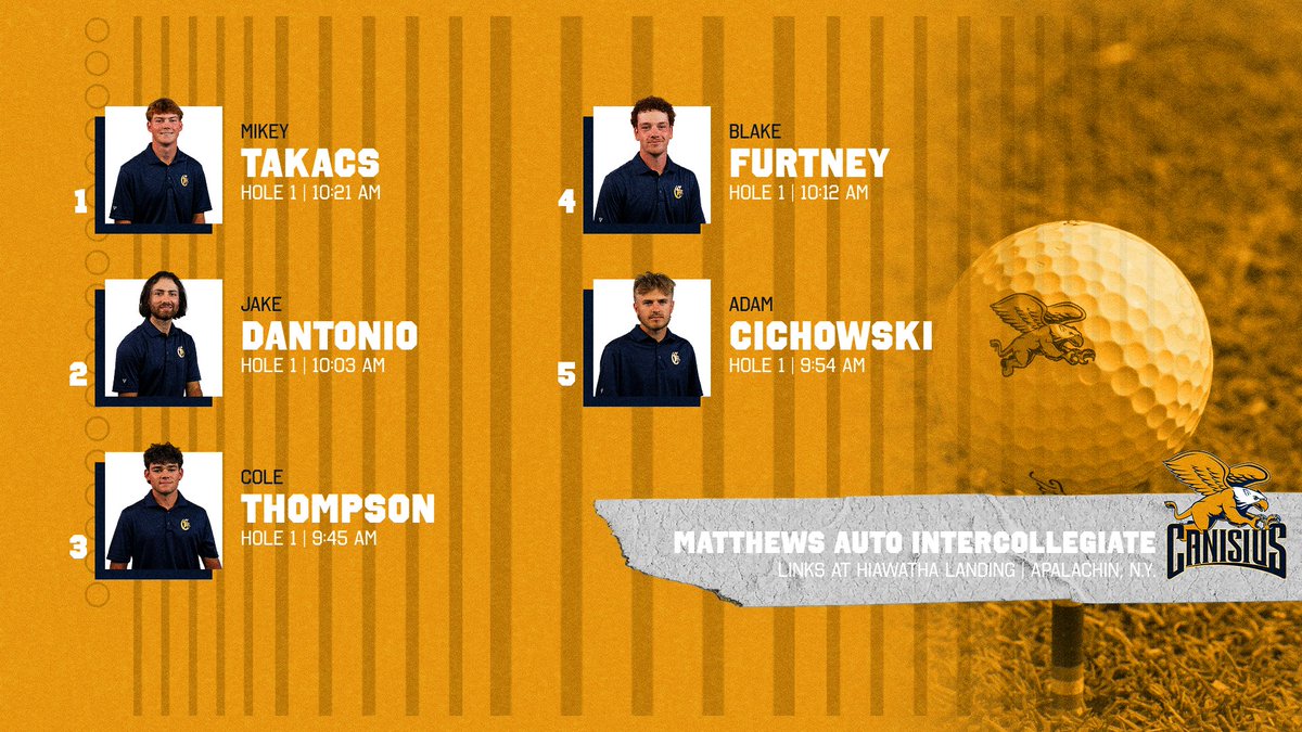 The #Griffs look to move up the leaderboard as the final round of the Matthews Auto Collegiate gets underway a little bit after 9 a.m., today.

Live Scoring
📊: scoreboard.clippd.com/tournaments/23… 

#MAACGolf