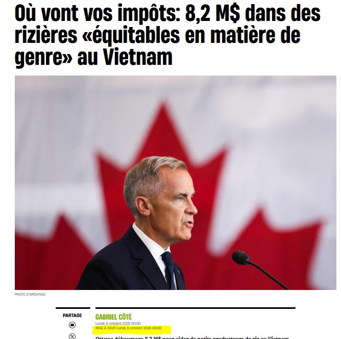 Il ne faudrait surtout pas mégenrer les graines de riz

Des taxes et impôts utilisés à bon escient… 

.