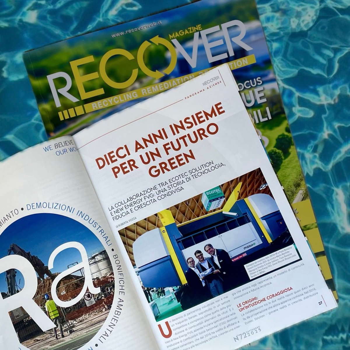 ♻️ 10 anni di fiducia, innovazione e CSS: Ecotec_Solution e New Energy FVG evolvono insieme.

✔️ 3 trituratori UNTHA
✔️ 1 vaglio PRONAR
✔️ Produzione CSS con performance top

👉 Leggi l’articolo su #RecoverMagazine: recoverweb.it/recover-magazi…