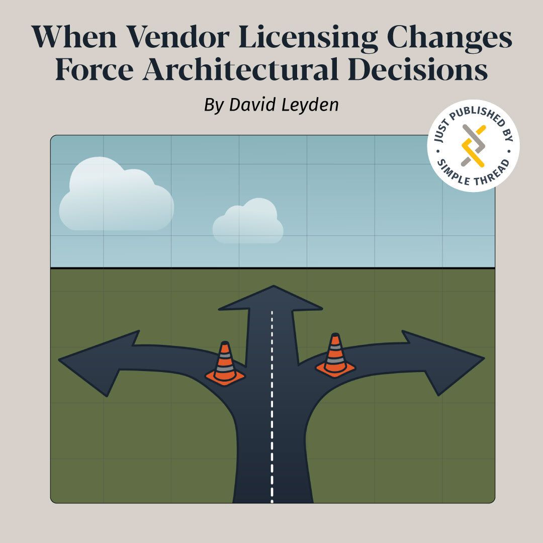 simple_thread's tweet image. In our latest article, we dive into how a new processor-based licensing scheme from a third-party tool threw our modernization plans for ANODE into chaos — and how we responded with critical architectural pivots. buff.ly/PIcH8Hp