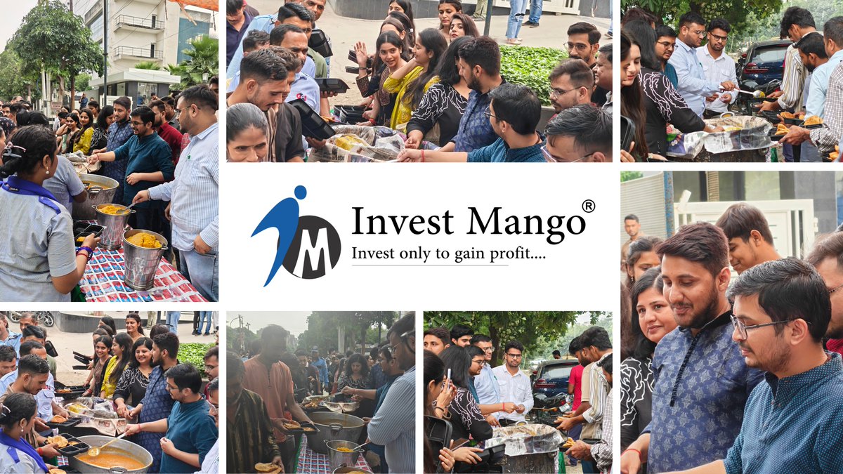 investmango's tweet image. Celebrating culture, values &amp;amp; togetherness! 

This Navratri, Invest Mango enjoyed 9 days of pooja &amp;amp; on Dussehra, a beautiful Bhandara brought the team together in joy and gratitude. 

#Navratri #Dussehra #InvestMango #TeamCelebration