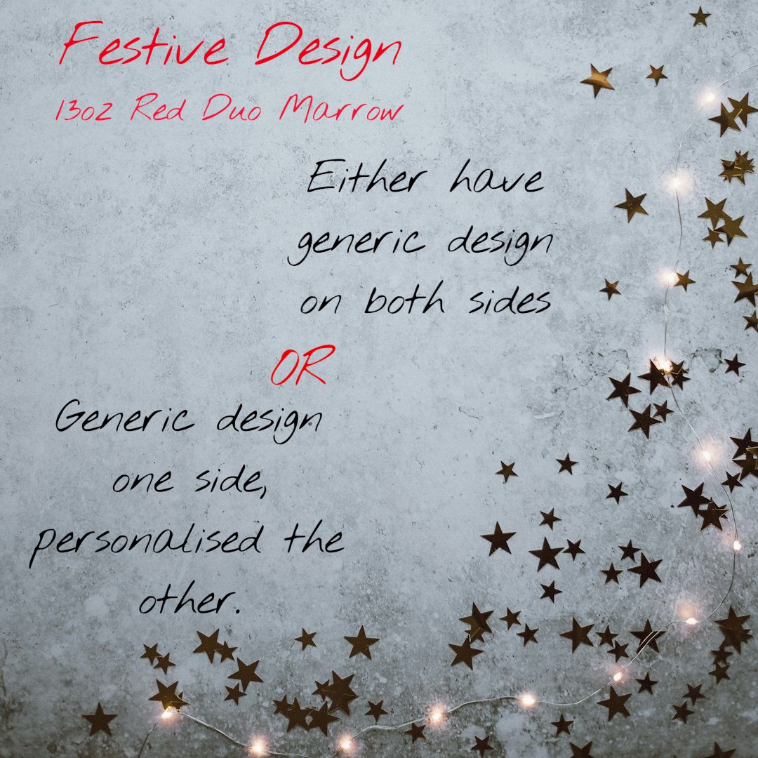 DesignsCeramic's tweet image. The perfect colour for the perfect season.

Give either your customers or staff a mug to cherish this christmas.
You have the option to either have the Generic design on each side of the mug, or have one side personalised with either your company logo or a personalised name