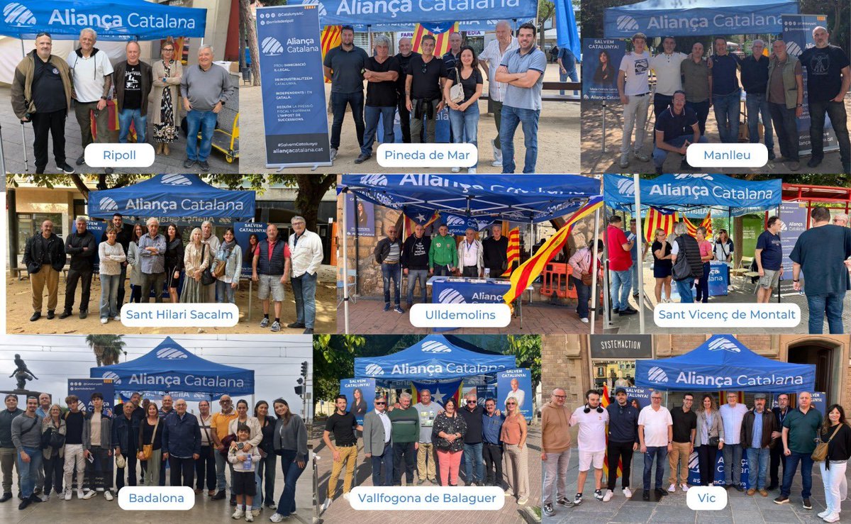 Quan els altres partits callen o fugen, ALIANÇA CATALANA reuneix centenars de catalans per trobar solucions i escoltar el país real, el que pateix i treballa cada dia.

SENY I ORDRE.

💙#SalvemCatalunya