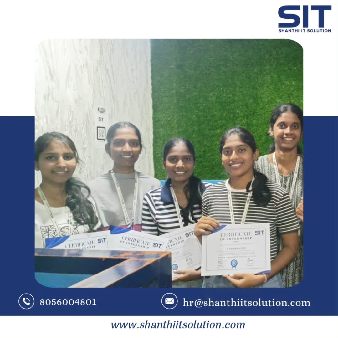 it_shanthi's tweet image. Honoring the journey of learning and achievement! 💫
.
@it_shanthi 
.
#InternshipCertificate #ShanthiITSolution #FutureReady #InternshipProgram #LearningJourney #CareerGrowth #ITInternship #SkillDevelopment #StudentSuccess #ProudMoment #TechTraining