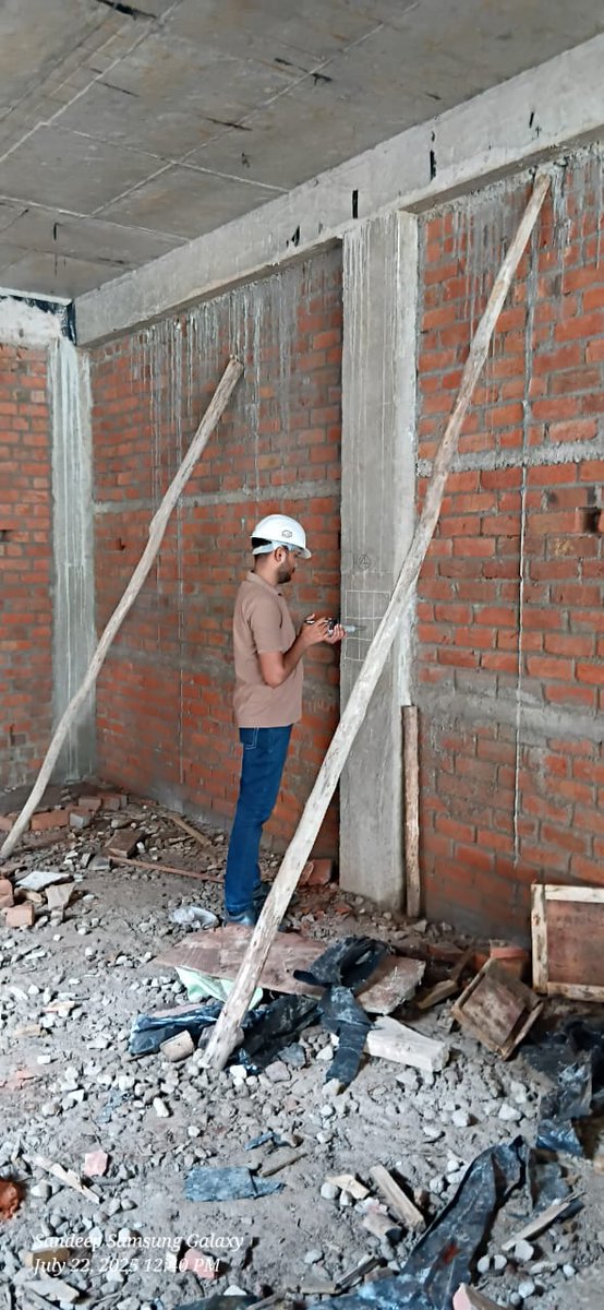 BBAPL_'s tweet image. Non-Destructive Testing (NDT) completed at the under-construction residence of Dr. Prateek Singh Bhadoria by BBAPL.
Ensuring structural safety, quality, and IS-code compliance — the BBAPL way.
#BBAPL #NDT #StructuralTesting #ConstructionQuality #Gwalior