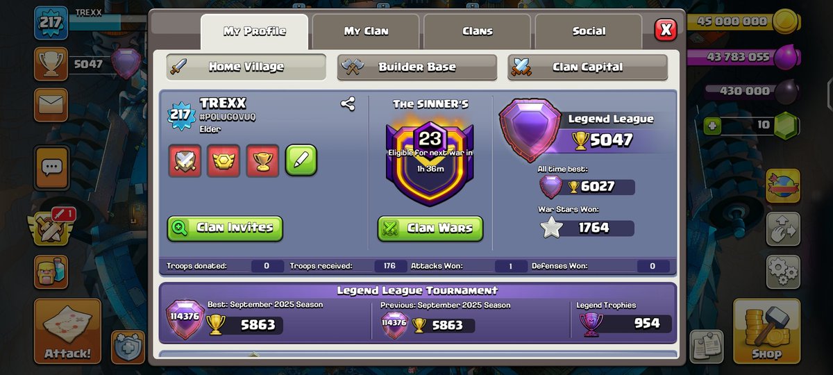 SnowBerryLive's tweet photo. 6027👋🏻🥲 - We belong to Legend Era.
#LegendLeague #LegendLeagueClashOfClan #ClashOfClans https://t.co/YqarkCiQiH