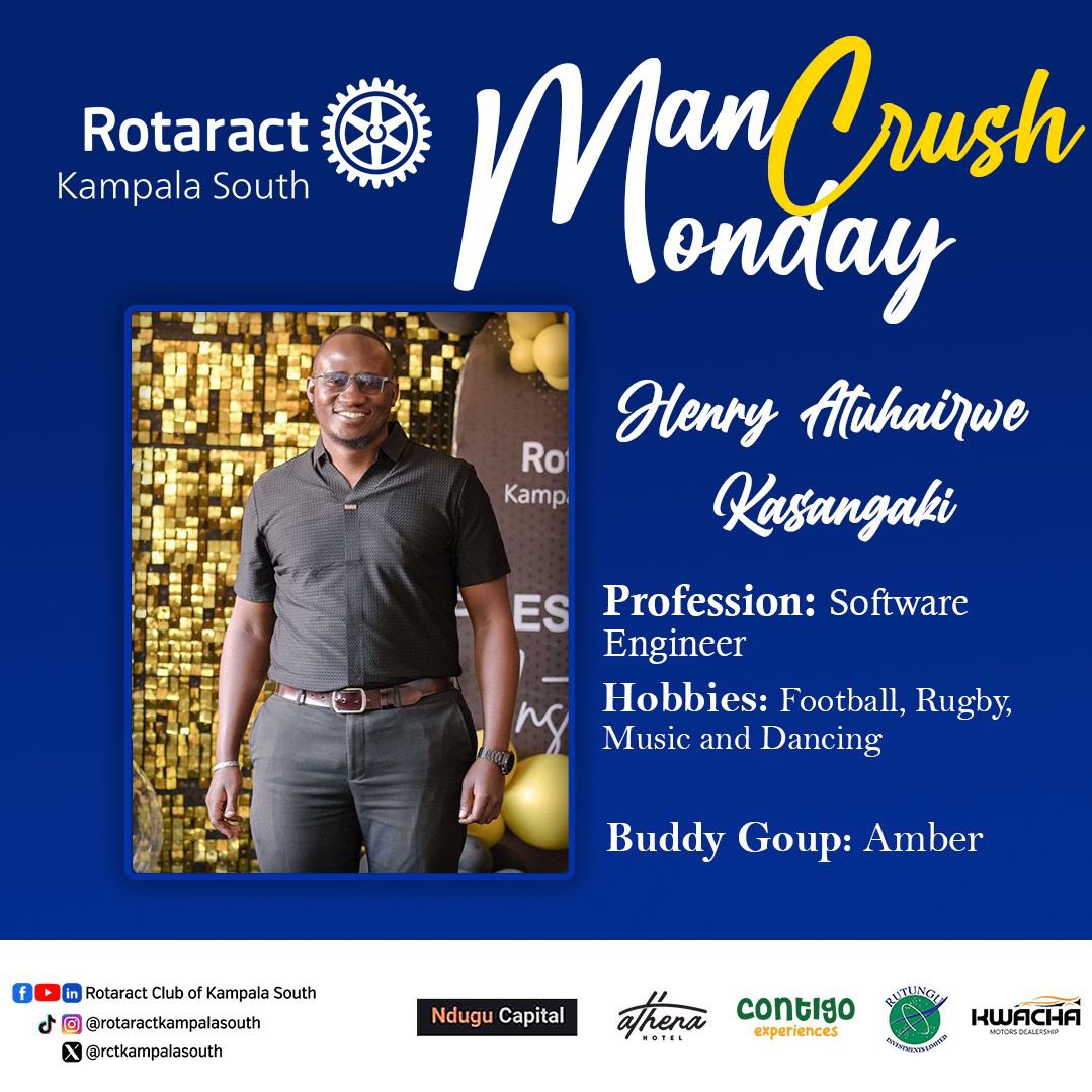 rctkampalasouth's tweet photo. This Monday, we’re crushing on Henry Atuhairwe Kasangaki, the software engineer who proves that great code and great dance moves can coexist. @McCalstaHenri 
#KnightsMCM https://t.co/8lw9G9XliB