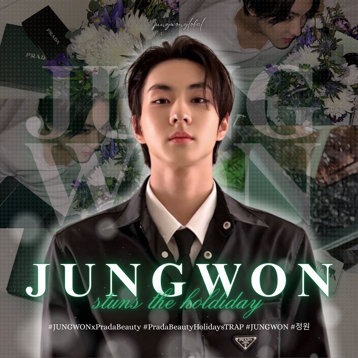 #정원 TAG PARTY | 251006

Bathed in soft light and quiet allure, Jungwon brings magic to the PRADA Beauty Holidays Magic Tale Outpost 🌙

Let’s all gather under the glow of this moment and paint the timeline in hues of pride and delight 💭⭐️

JUNGWON STUNS THE HOLIDAYS