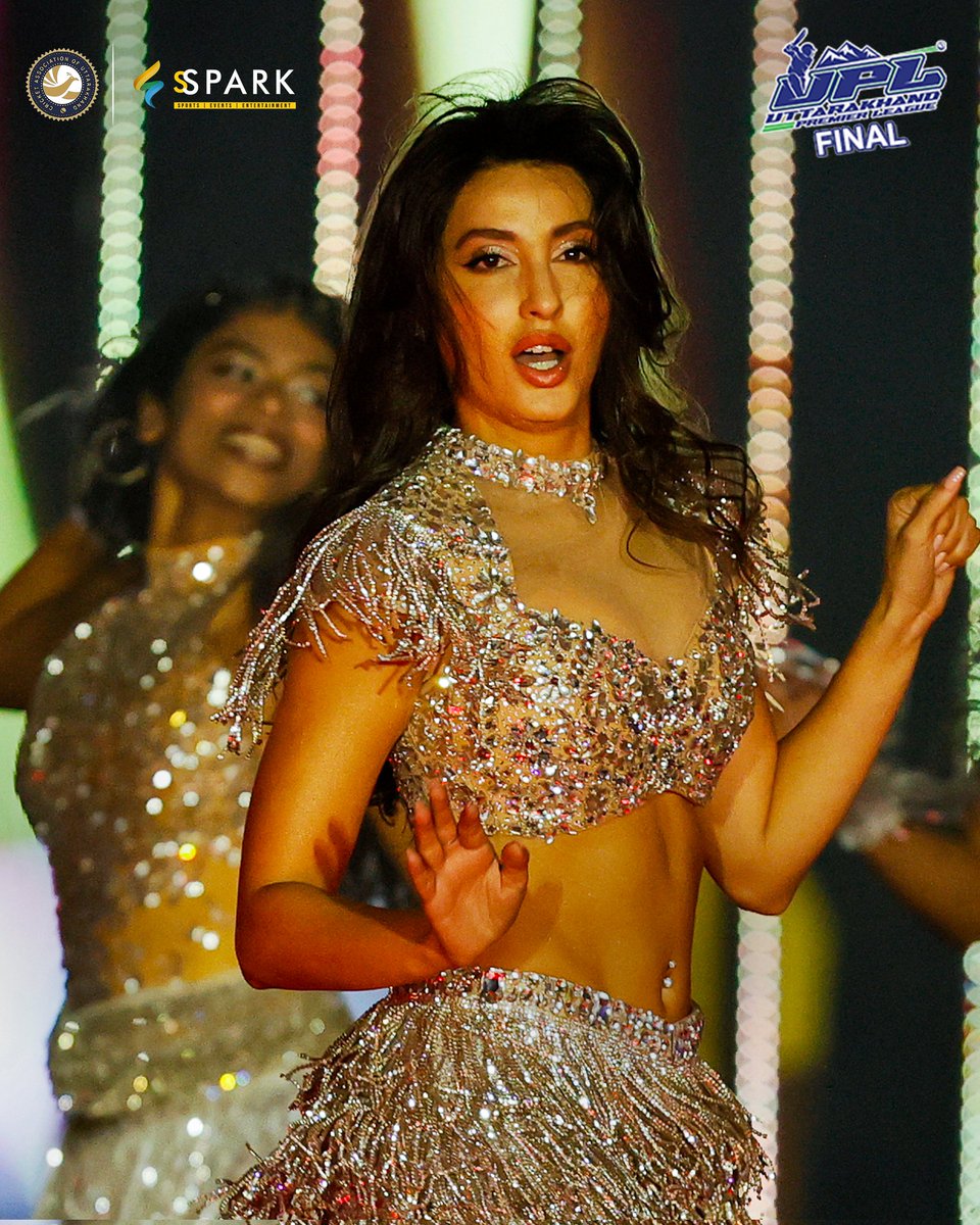 t20_upl's tweet photo. Nora Fatehi set the stage on fire at UPL 2025 with a power-packed performance that left the crowd mesmerized! 🔥✨ 

#UPL #UPL2025 #NoraFatehi https://t.co/WE3UxOVrsD