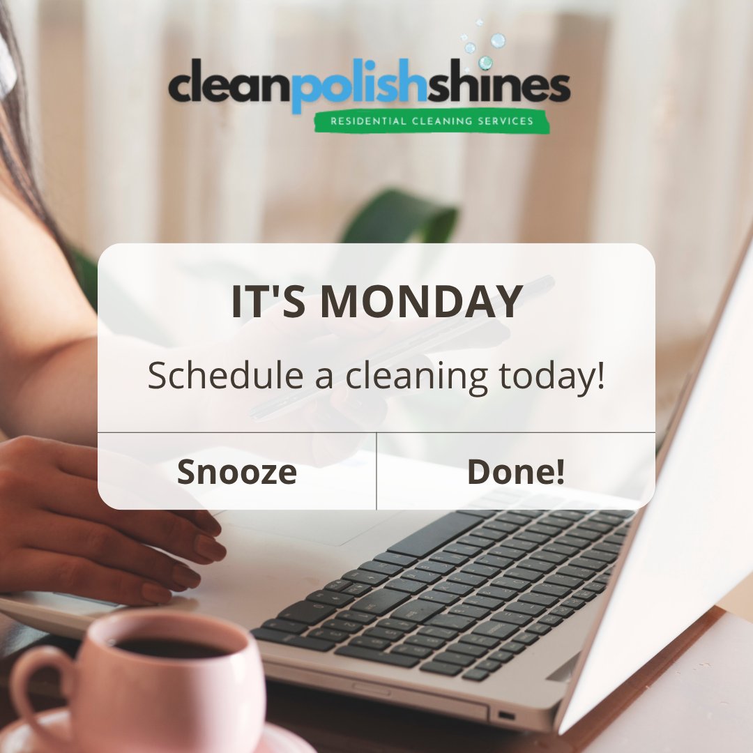 CleanPolish_'s tweet photo. ✨ Happy Monday! ✨
A fresh week calls for a fresh start—let’s make your home shine as bright as your goals this week. 💙🏡

Book your cleaning today at https://t.co/H0P33t12VE
 or call/text 240-319-8373.
#HappyMonday #FreshStart #DMVCleaning #CleanPolishShines #SpotlessHome https://t.co/cPn3Bx0n7L