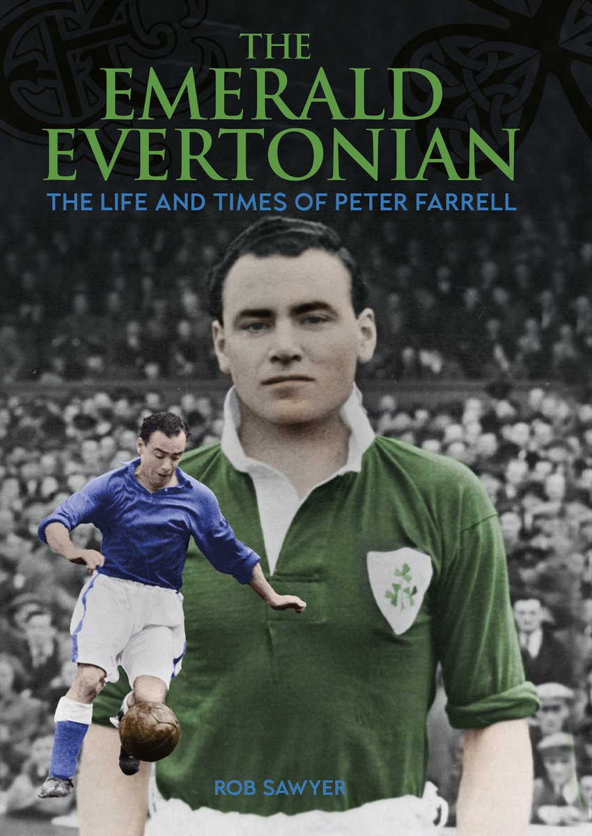 Cover reveal! 

The Emerald Evertonian by <a href="/robsawyer70/">Rob Sawyer</a> is the biography of the groundbreaking Everton and Ireland captain, Peter Farrell. We can't wait for you read this next book by Rob.

Coming soon!
 #comingsoon #biography