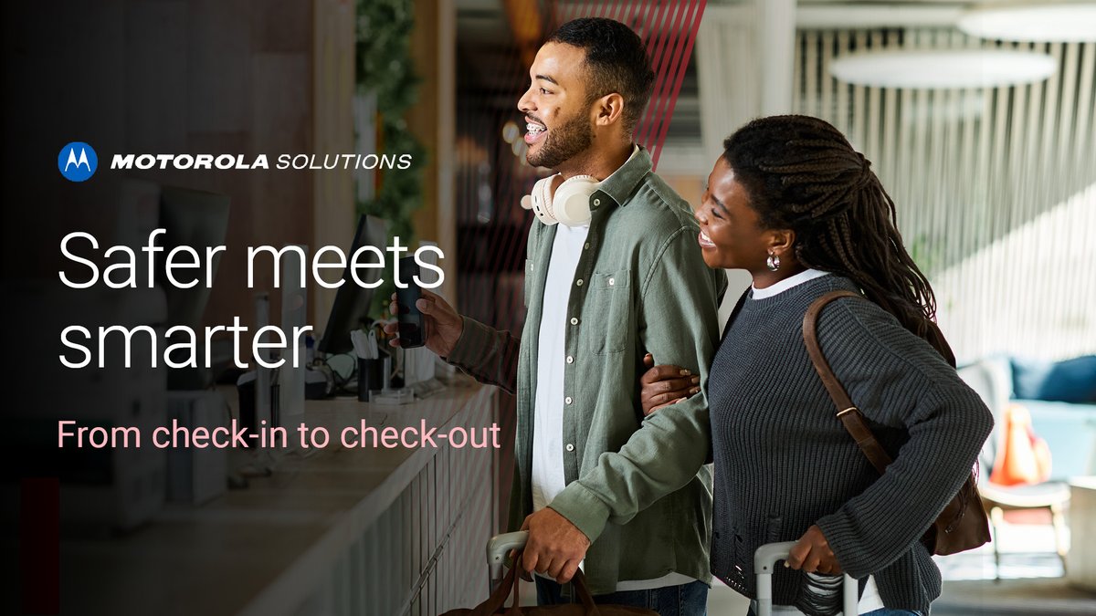 The ultimate guest experience starts and ends with safer, smarter hospitality. Motorola Solutions technology ecosystem offers critical communications, video security and AI-driven technologies, for a better customer experience. stwb.co/eeehapu