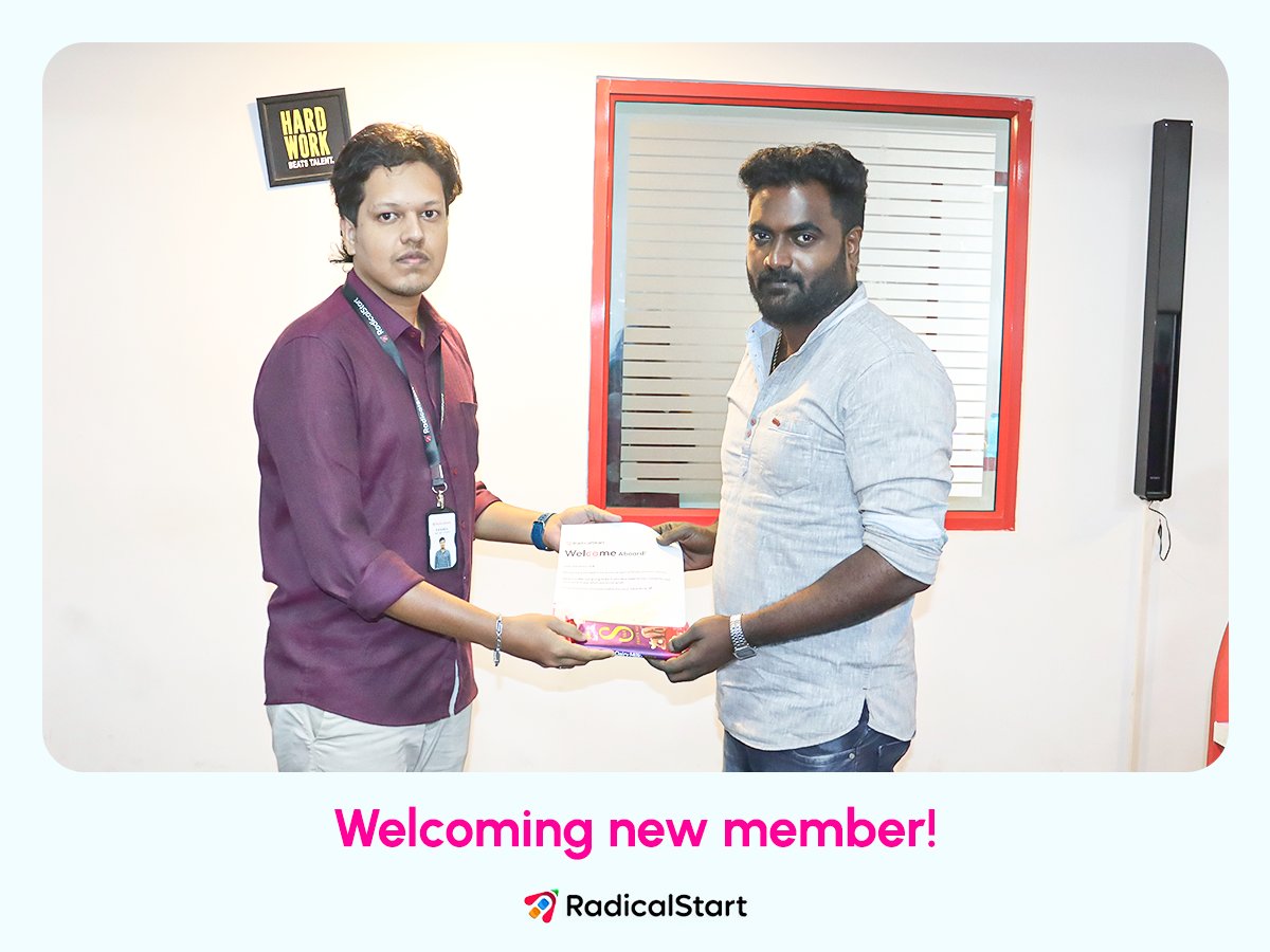 radicalstartnow's tweet image. Welcome to the RadicalStart family! 🎉

A warm welcome to Mr. Pandi Durai. We&apos;re excited to have you on board &amp;amp; looking forward to this journey together!

#RadicalStart #LifeAtRadicalStart