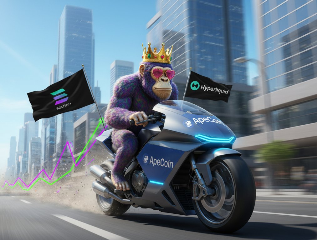 GM Ape family! 🦍Let’s build, let’s win, let’s vibe!

#ApeCoin #MAYC #BAYC #Solana #Hyperliquid