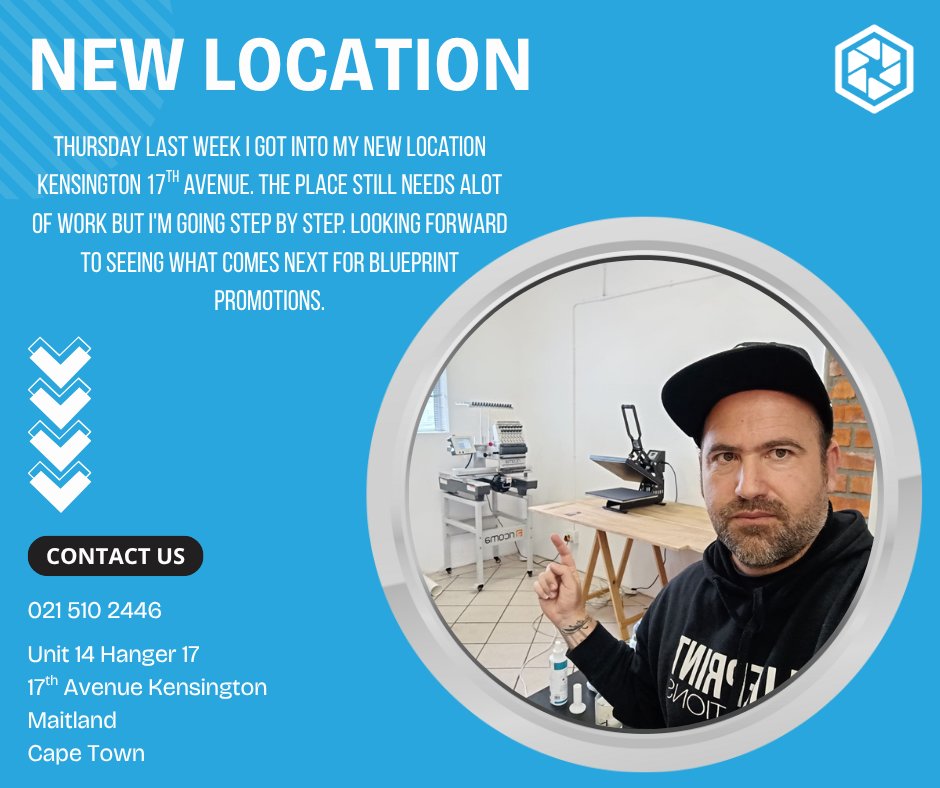 BlueprintProCT's tweet photo. My new location - Unit 14, Hanger 17 - 17th Avenue Kensington Maitland Cape Town https://t.co/ShyNh4bRHe
