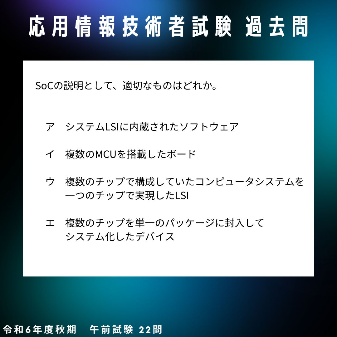 ai_e_factory's tweet photo. ITエンジニアなら学んで損はない！？
『応用情報技術者試験』の過去問です📝

正解は？↓↓↓

#応用情報技術者試験 #ITエンジニア #フリーランスエンジニア https://t.co/cFplFPJZnw