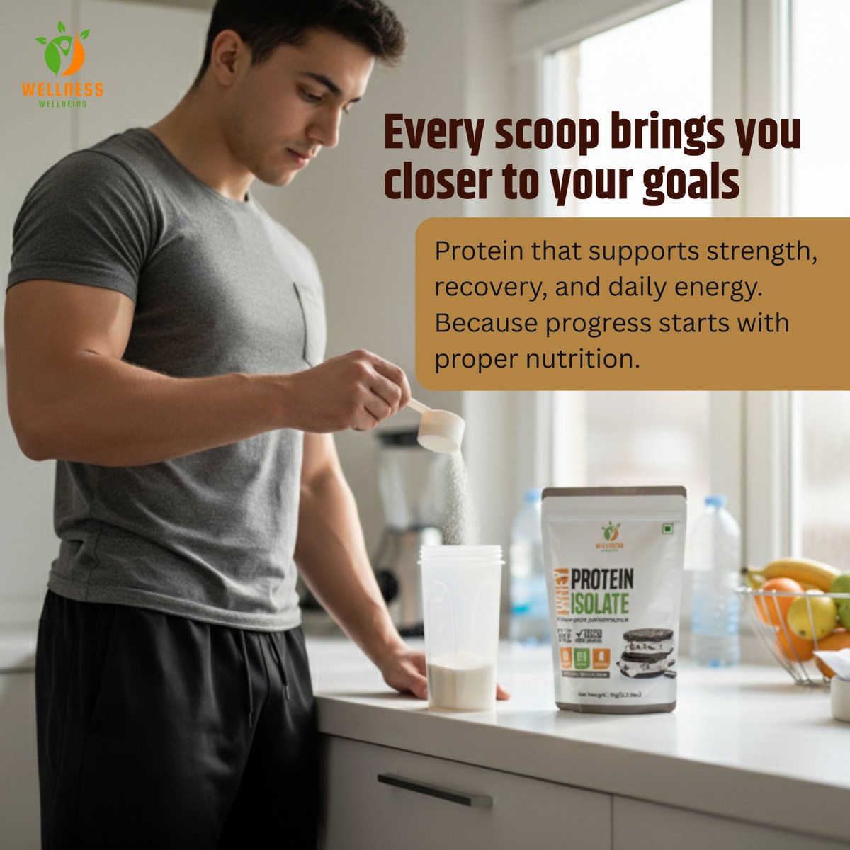 we42725's tweet photo. Every scoop of Wellness Wellbeing Protein fuels your strength, recovery &amp; daily energy.
Because when your nutrition is right progress follows. 💥
.
#WellnessWellbeing #ProteinPower #FitnessFuel #StrongEveryday #NutritionGoals #HealthyLifestyle #FitIndia #ProteinForLife https://t.co/mAtCR6OzuR