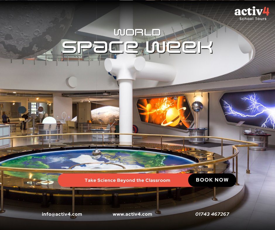 🚀 This #WorldSpaceWeek, let’s take science beyond the classroom! From NASA’s Kennedy Space Centre to Iceland’s volcanic landscapes, our STEM trips turn curiosity into discovery!

Start planning your next STEM adventure 👉 activ4.com/school-science…

#Schooltrip #STEM #Science