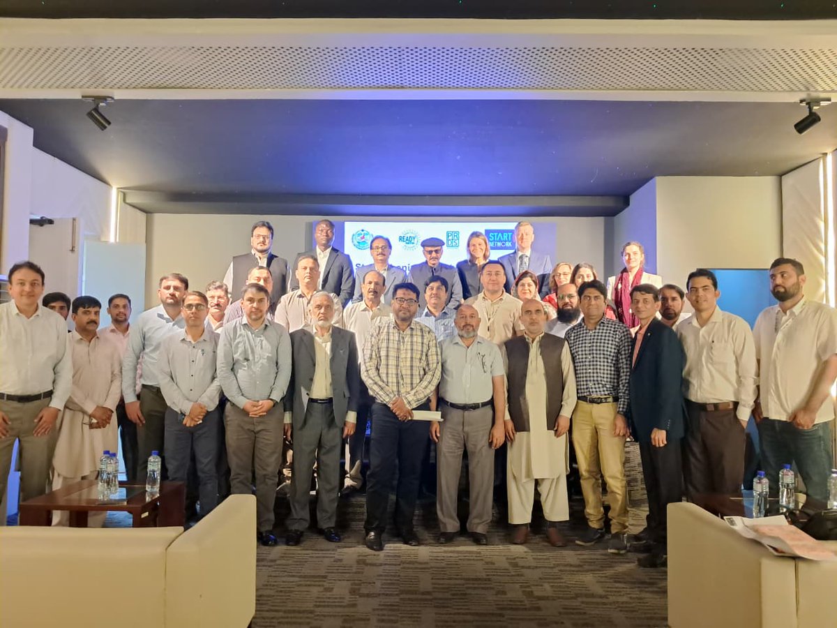 pmdgov's tweet photo. A 2-day training workshop (06-07 October, 2025) is being conducted in collaboration with StartNetwork, focused on probabilistic flood risk modeling, forecasting, and communication strategies.
#PMD #StartNetwork #workshop https://t.co/RTqcwIeTWb