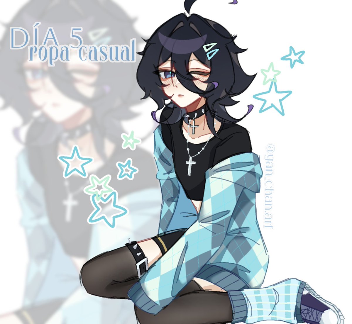 _AstroYan's tweet image. Day 5 "Casual clothing" 

#ocart #artm