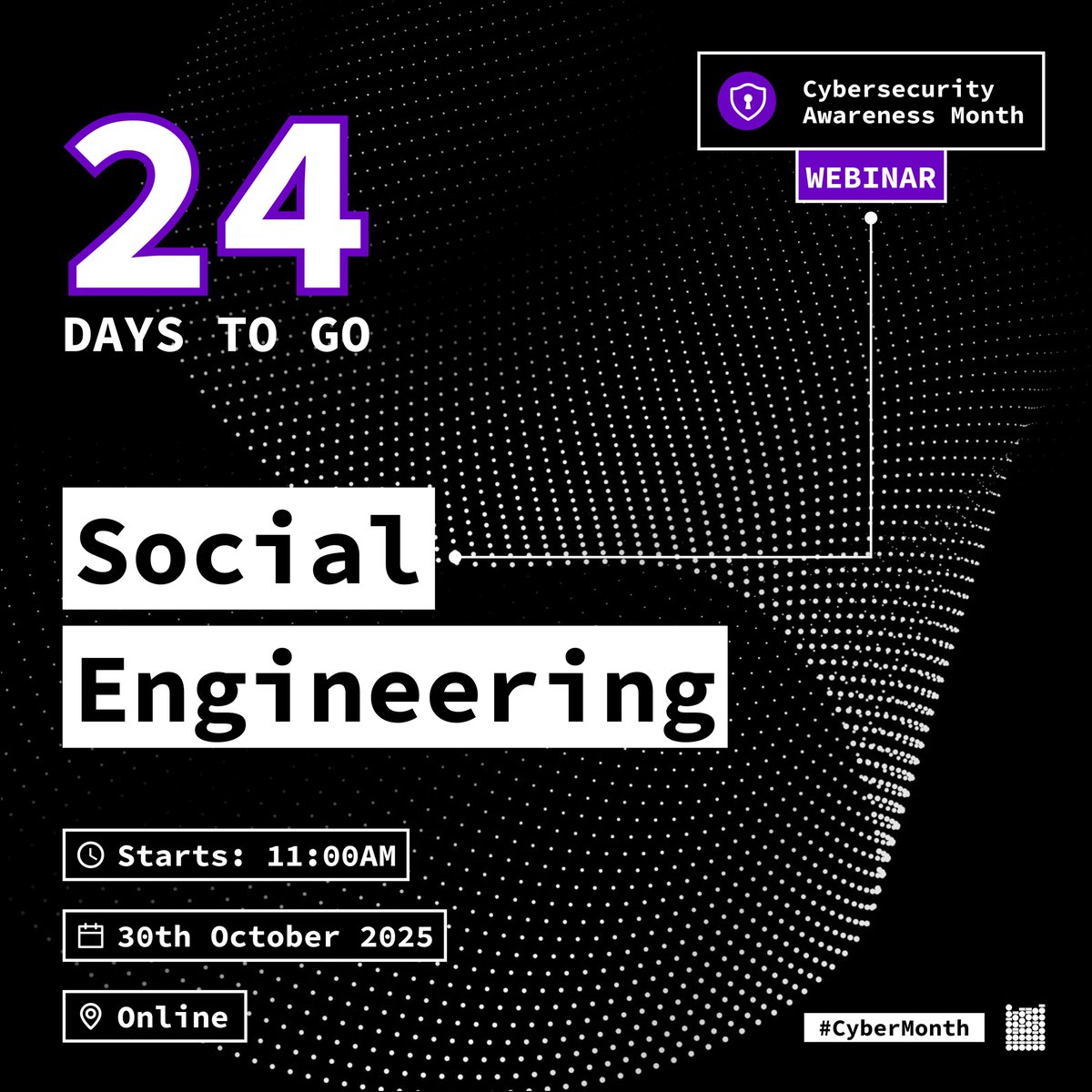 dyicta's tweet photo. 👥 The Countdown is On: 24 Days to Go!

It’s easy to imagine hackers only going after firewalls and networks—but in reality, they go after people. Social engineering works because attackers exploit trust, curiosity, and even urgency.

💻Reserve your seat: https://t.co/UDloD5kl7O https://t.co/dGmYnmUDMS
