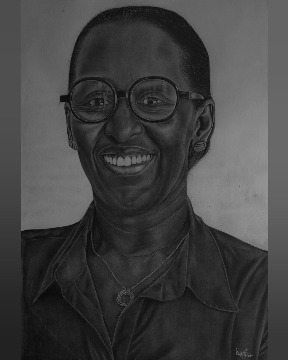RemyParfait's tweet photo. "New beginnings are attainable, and you, as a Rwandan, are a great living testament to your own power to redefine your fate." H.E @FirstLadyRwanda 

#JeannetteKagame #FirstLadyRwanda #PortraitArt #Rwanda #ImbutoFoundation #Kigali #Rwanda @AngeKagame @UnityClubRw @EgidieBibio https://t.co/abMz6Plp5A