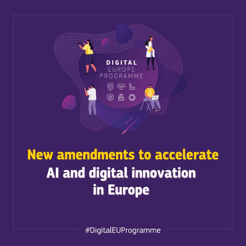 DigitalEU's tweet photo. First amendments to Digital Europe Programme 2025–27!

Refocused investments will boost Europe’s tech ecosystem through:

🔹AI gigafactories
🔹EU digital ID wallets
🔹Connected vehicle alliance
🔹Affordable housing platform
🔹Stronger actions against disinformation

Learn more ⤵️