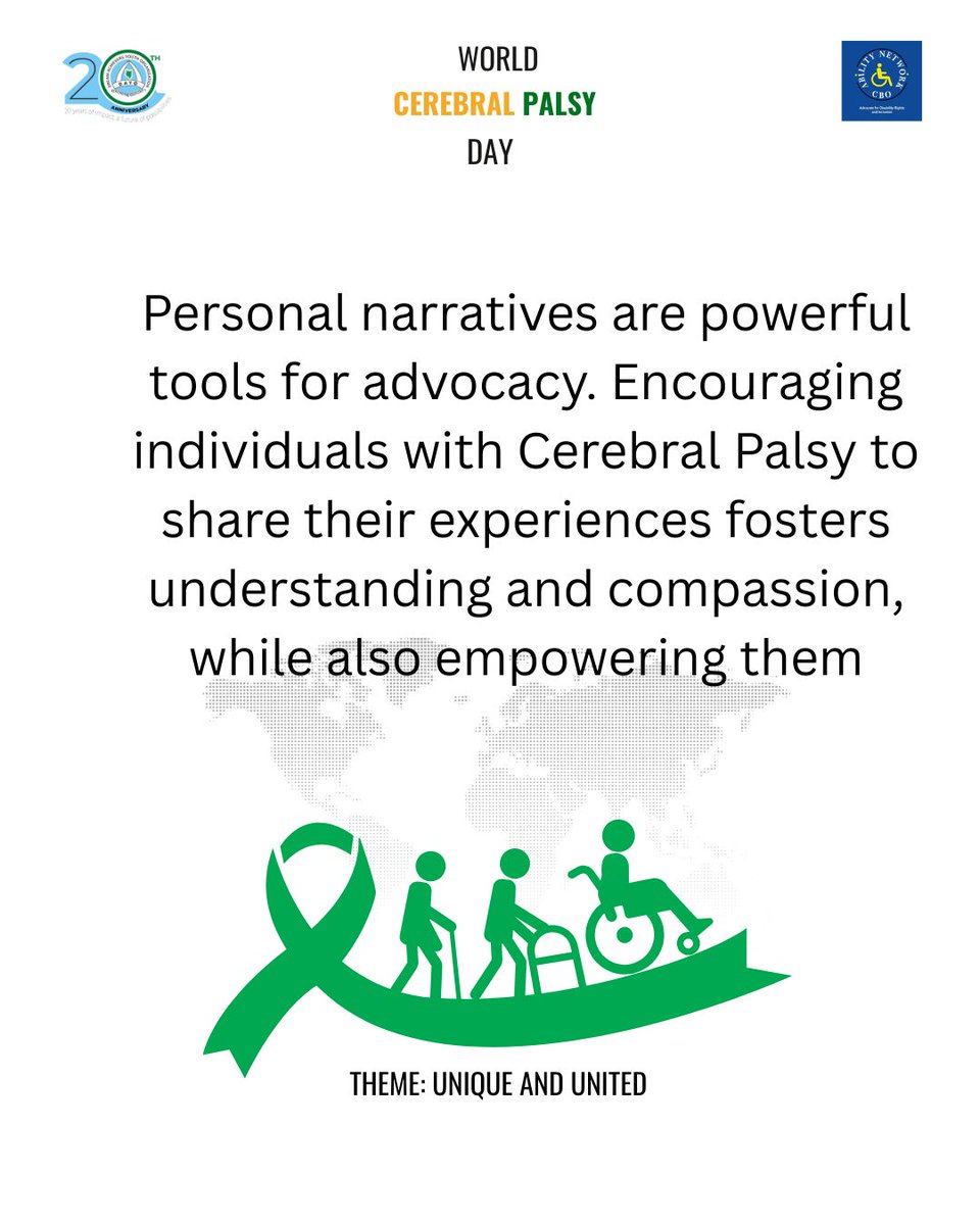 Governments must invest in inclusive education, accessible healthcare, and community support for people with CP. #CerebralPalsyUnique #DayoSpeaks
