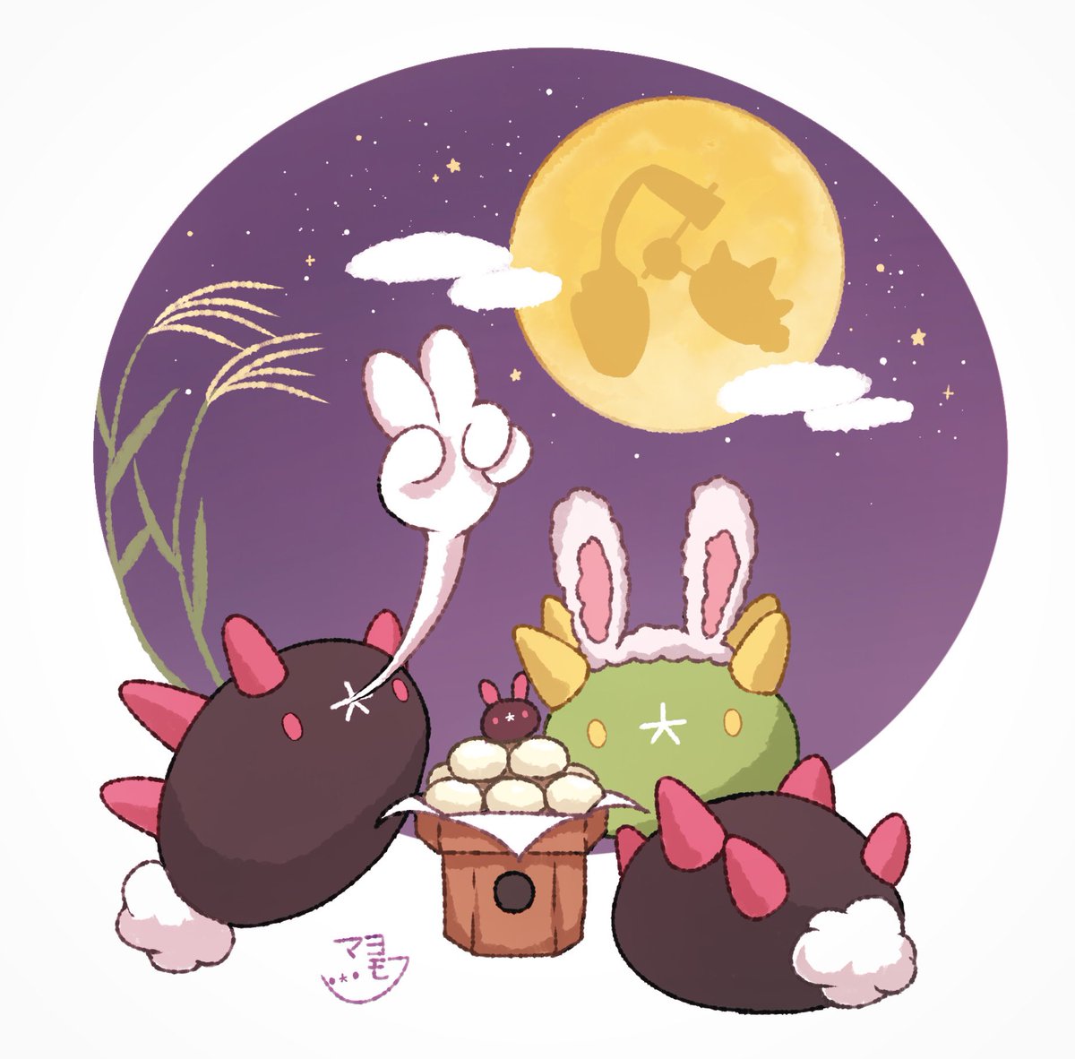 mayomofuuu's tweet photo. 中秋の名月🌕（・大・）🍡 https://t.co/unDyGjTySK