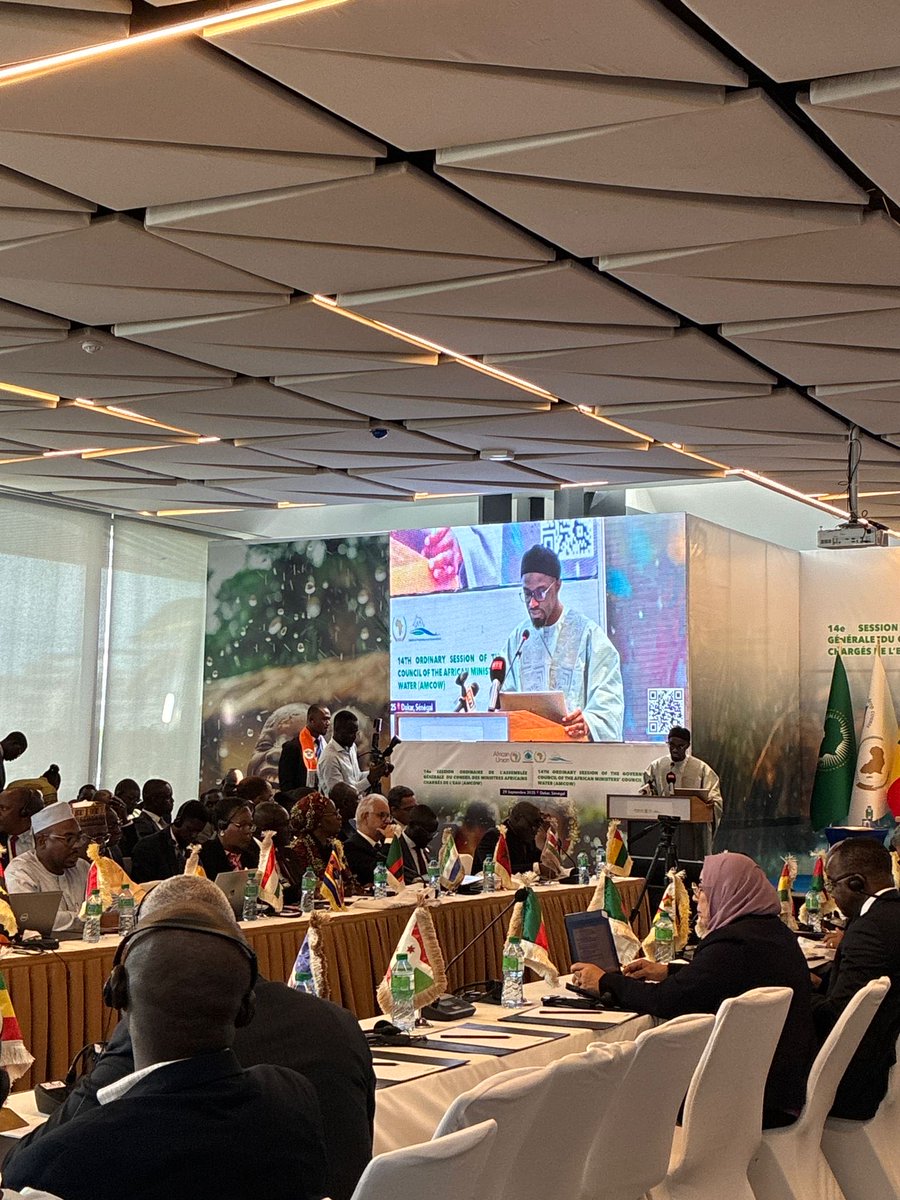 amcowafrica's tweet image. From Vision to Action 💧 Ministers at the 14th #AMCOW GA adopt the #AfricaWaterVision2063andPolicy and agree on next steps: new plans, groundwater programme, financing, AU Summit mobilisation. 🌍

👉 Full communiqué: amcow-online.org/14th-amcow-gov…

#Agenda2063 #WaterSecurity @Mha_Gouv